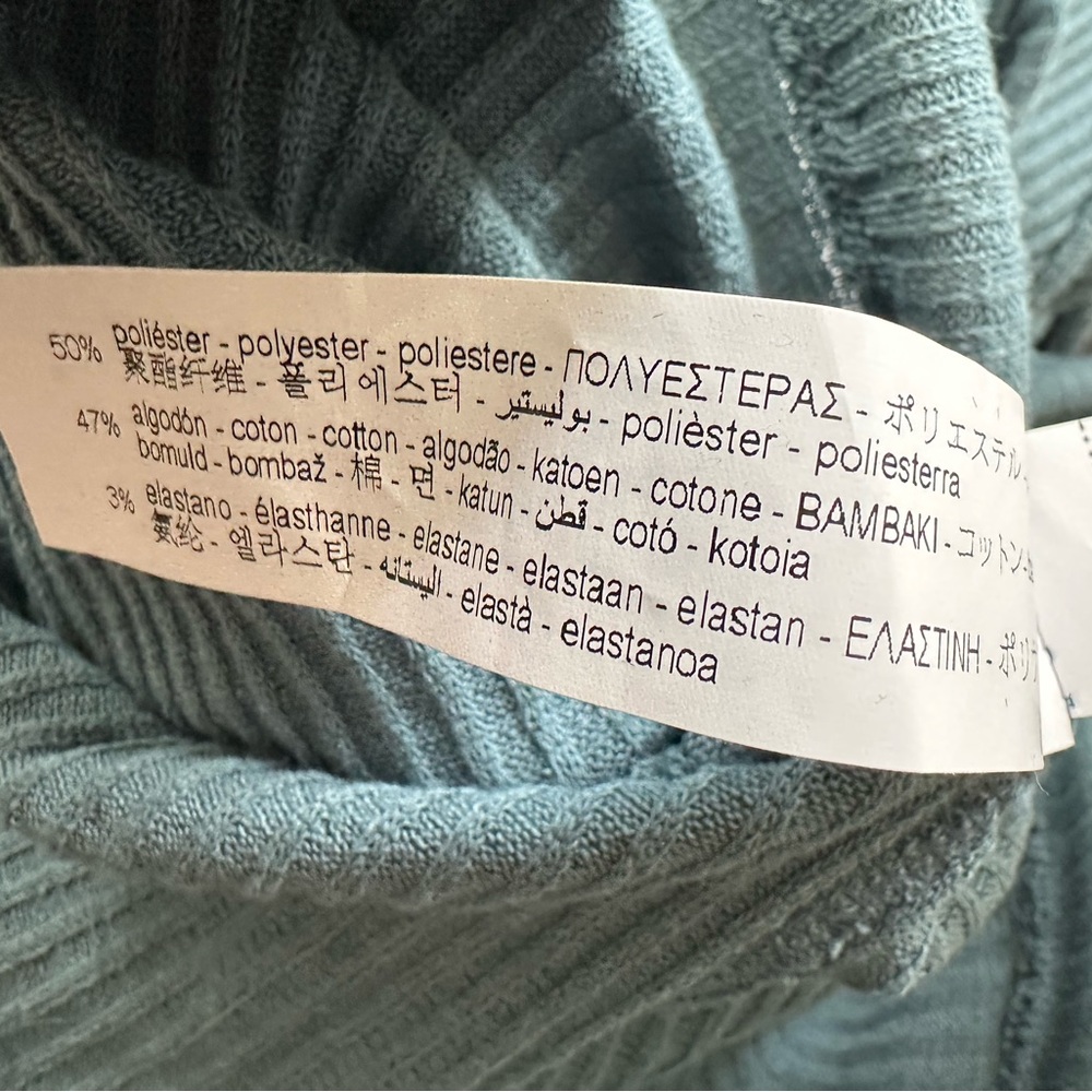 Zara Sleeveless Ribbed Maxi Dress in Dusty Teal Green - Picture 7 of 9